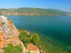 Lin, Pogradec, Kor county, Albania: banks of lake Ohrid - photo by J.Kaman