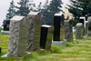 Canada 426 Tombstones in a graveyard in the Acadian region of Nova Scotia, Canada - photo by D.Smith