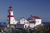 Campobello Island, New Brunswick, Canada: East Quoddy Head Lighthouse is painted with the Cross of St. George - English flag motive - photo by C.Lovell