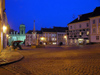 Czech Republic - Mikulov (Southern Moravia - Breclav district): Town Square - nocturnal II - photo by J.Kaman