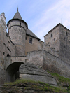 Czech Republic - Mladejov - Jicin District: Kost Castle - bridge and ramparts - Cesky Raj - Bohemian Paradise - Hradec Kralove Region - photo by J.Kaman