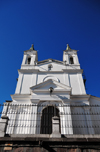 Quito, Ecuador: shimmering white faade of Iglesia Santa Brbara, built in the sixteenth century - corner of Calles Manabi and Garca Moreno - photo by M.Torres