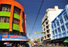 San Salvador, El Salvador, Central America: looking north along 1a avenida sur - photo by M.Torres