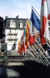 France / Frankreich -  Chamonix-Mont-Blanc (Haute-Savoi): on the bridge (photo by M.Torres)