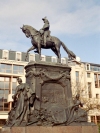 France - Lille: equestrian statue (photo by M.Bergsma)