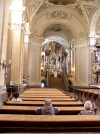 Hungary / Ungarn / Magyarorszg -Tihany (Veszprm province): the Abbey church - interior - carvings by Sebastian Stuhlhof (photo by J.Kaman)