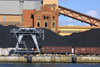 Latvia - Ventspils: coal and an old grain elevator (photo by A.Dnieprowsky)