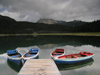 Montenegro - Crna Gora - Durmitor national park: Crno jezero - boats in the lake - photo by J.Kaman