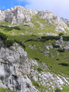 Montenegro - Crna Gora - Durmitor national park: landscape around Crvena greda peak - photo by J.Kaman