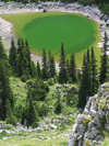 Montenegro - Crna Gora - Durmitor national park: Jablan jezero - the lake form above - UNESCO World Heritage Site - photo by J.Kaman