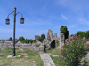 Montenegro - Crna Gora - Stari Bar: lamp post in the ruins - photo by J.Kaman