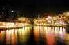 Singapore: Night scene over Singapore River near Clarke Quay (photo by R.Eime)