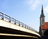 Slovakia / Slowakei - Bratislava: bridge and St Martin's Cathedral - photo by J.Kaman