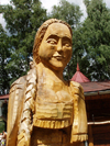 Slovakia - Levoca district - Presov Region: wood sculpture - Spis county - photo by J.Fekete