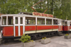 Pizzeria in a tram - city centre, Ljubljana, Slovenia - photo by I.Middleton