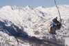 Slovenia - chairlift frrying skiers - Vogel mountain in Bohinj - photo by I.Middleton