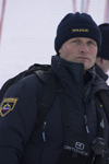 Policeman at the Womens world cup slalom, Kranjska Gora, Podkoren, Slovenia - photo by I.Middleton