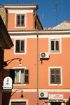 Koper (Capodistria) - Slovenian Istria region / Slovenska Istra - Slovenia: facade on Glagoljaska ulica - photo by I.Middleton