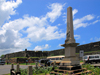 Galle, Southern Province, Sri Lanka: war memorial - Esplanade, land approach to the Fort - Old Town walls - photo by M.Torres