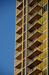 Denver, Colorado, USA: Spire Condominium Tower - balconies - architecture by Rnl Design - 14th and Champa Streets, CBD - photo by M.Torres