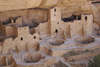 Mesa Verde National Park, Montezuma County, Colorado, USA: Cliff Palace showing three kivas - built by the Anasazi culture - Pueblo People - photo by A.Ferrari