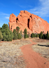 Colorado Springs, El Paso County, Colorado, USA: Garden of the Gods - trail and South Gateway Rock - Front Range of the Rocky Mountains - photo by M.Torres