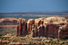 Canyonlands National Park, Utah, USA: rock pinnacles - eroded cliffs - photo by M.Torres