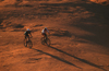 Salt Lake City, Utah, USA: pair of mountainbikers on the Slick Rock Trail - Temple Square - photo by S.Egberg