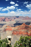 Grand Canyon National Park, Arizona, USA: South Rim - hoodoo, O'Neill Butte, Bright Angel Canyon and Zoroaster Temple from Mather Point - photo by M.Torres