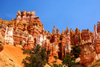 Bryce Canyon National Park, Utah, USA: Queens Garden Trail - red and white limestone formation - photo by A.Ferrari